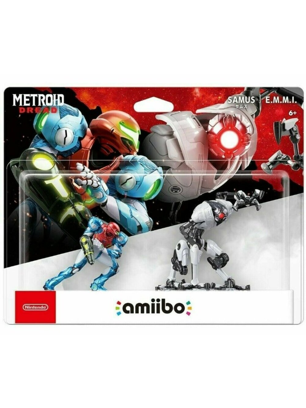 Nintendo Amiibo Metroid Dread Samus & EMMI Figures 2 Pack Set